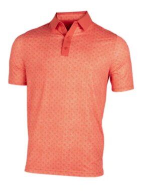 NWT 1764 Golf Graham Luxe Odin Polo Shirt Georgia Peach M